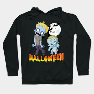 Creepy Zombie Babies Graveyard Retro Halloween Shirt Hoodie